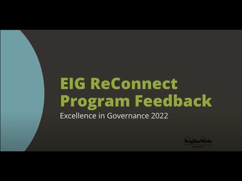 EIG ReConnect program summary