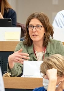 woman speaking