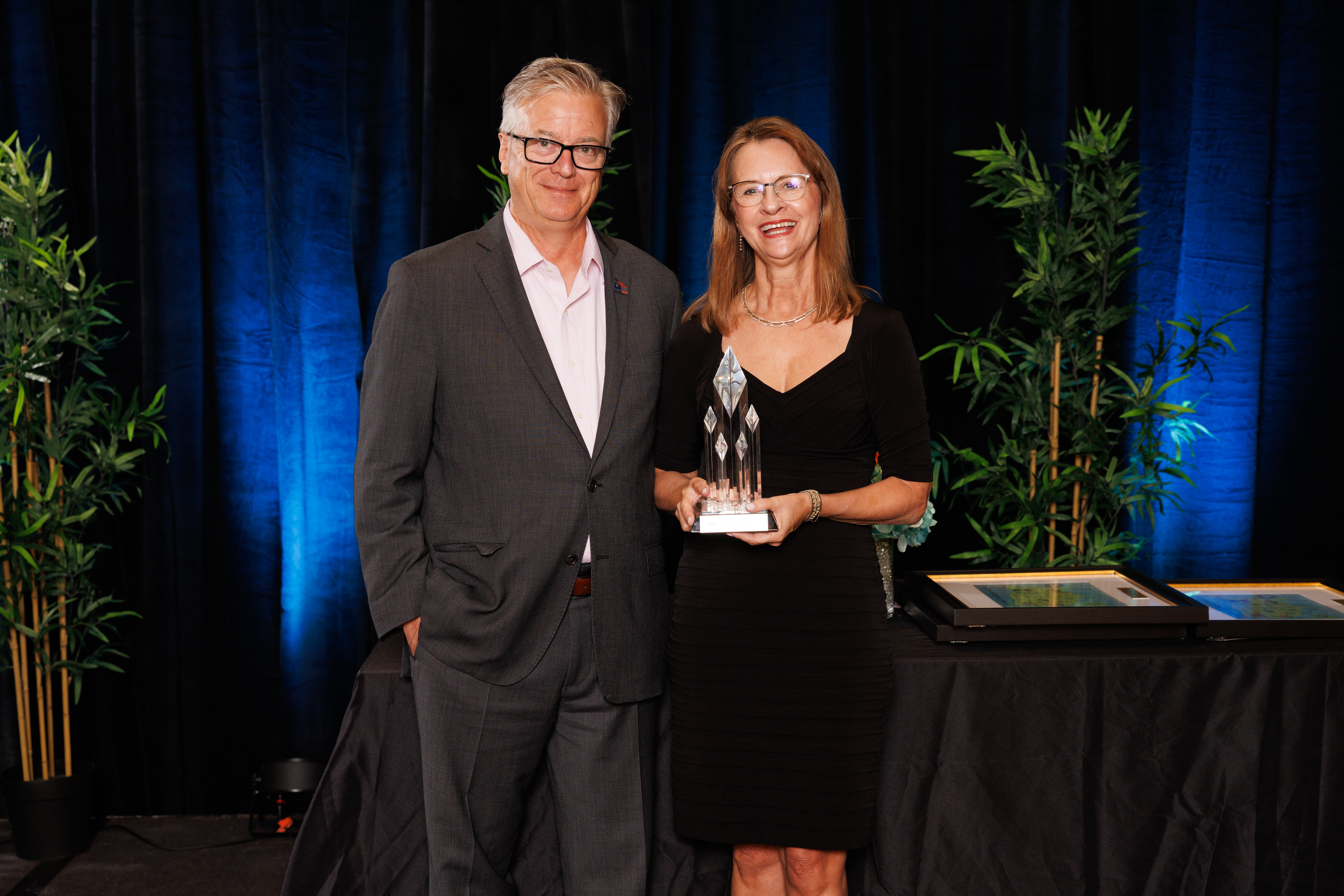 Marcia Erickson with Lou Tisler