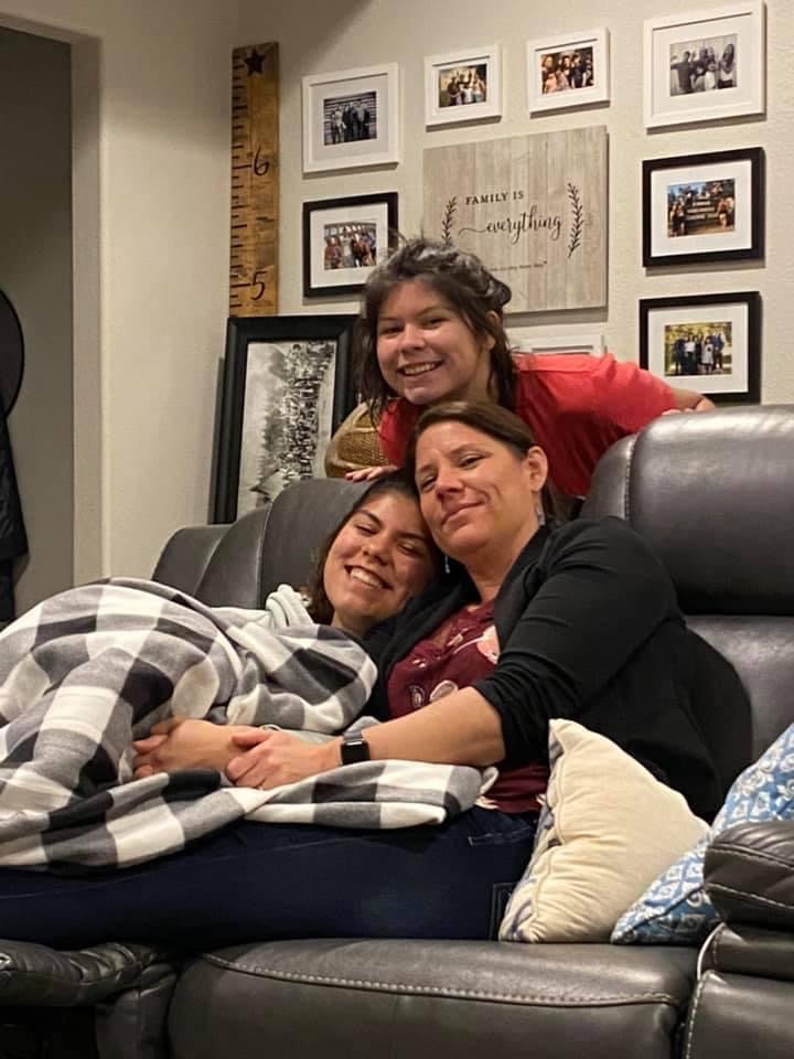 Jody with her family.