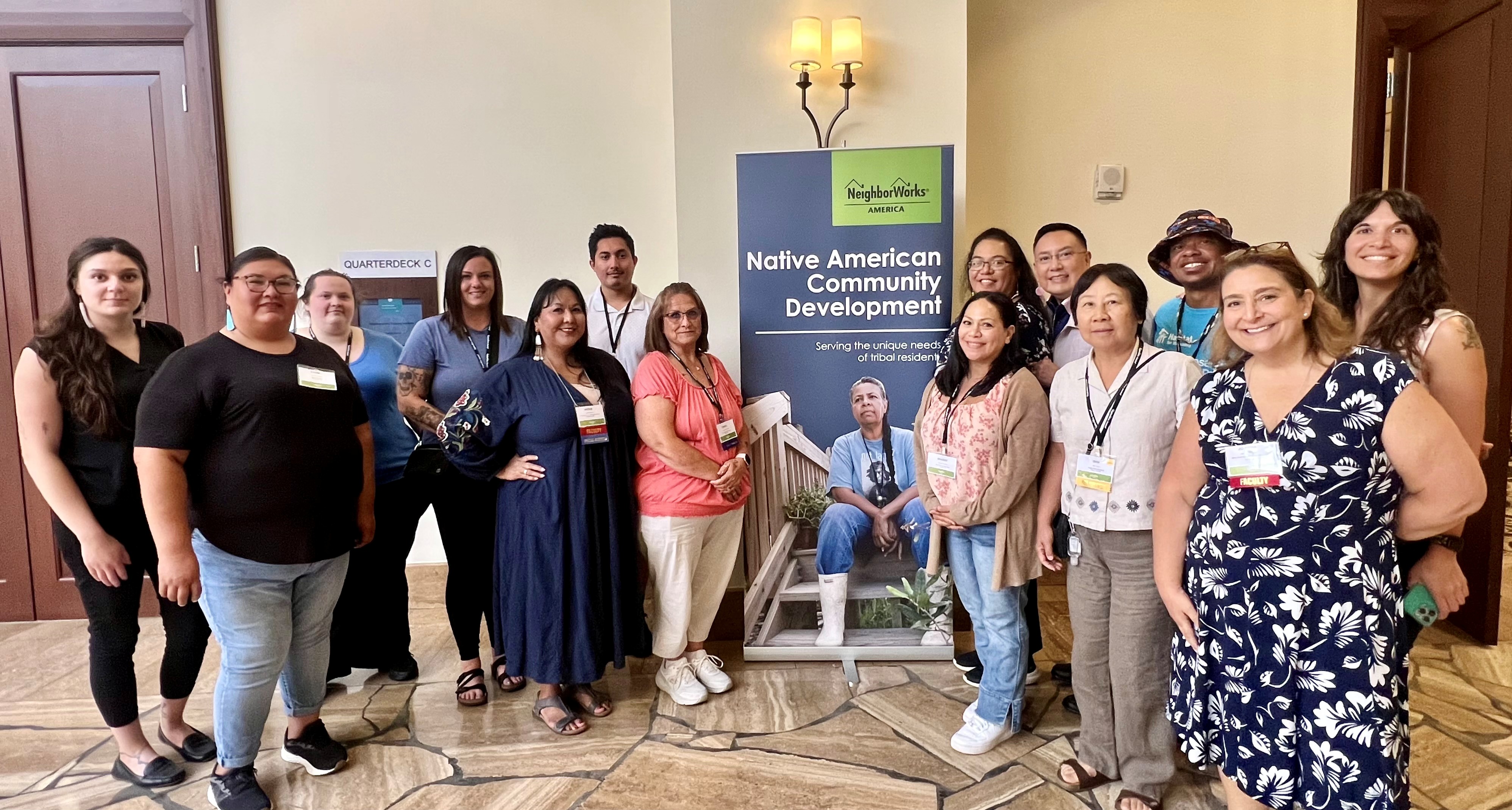Students attending the Native course at a NeighborWorks NTI