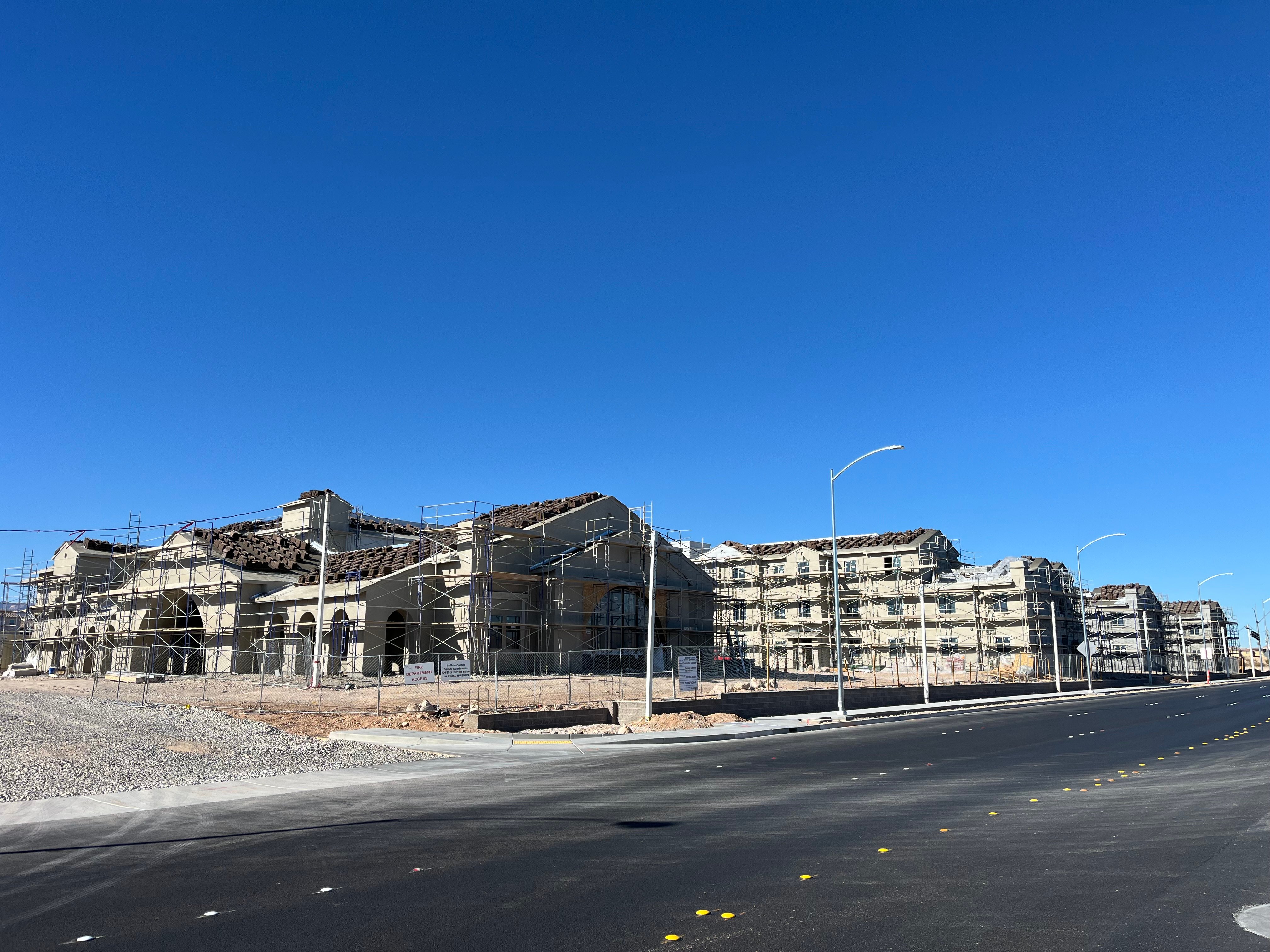 Construction in a new development in Nevada