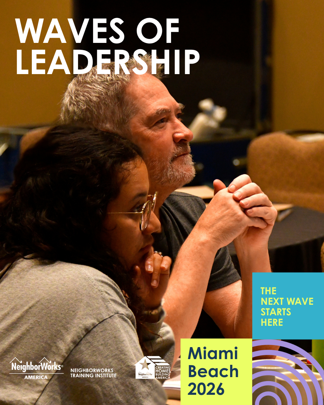 A photo shows two students thinking deeply during a training institute.