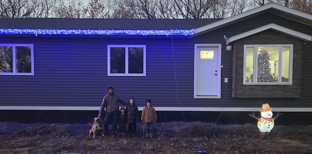 The Hagens at Christmas.
