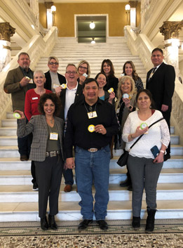 Community leaders visit their state capitol