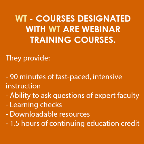 WT Course are Webinar Training Courses