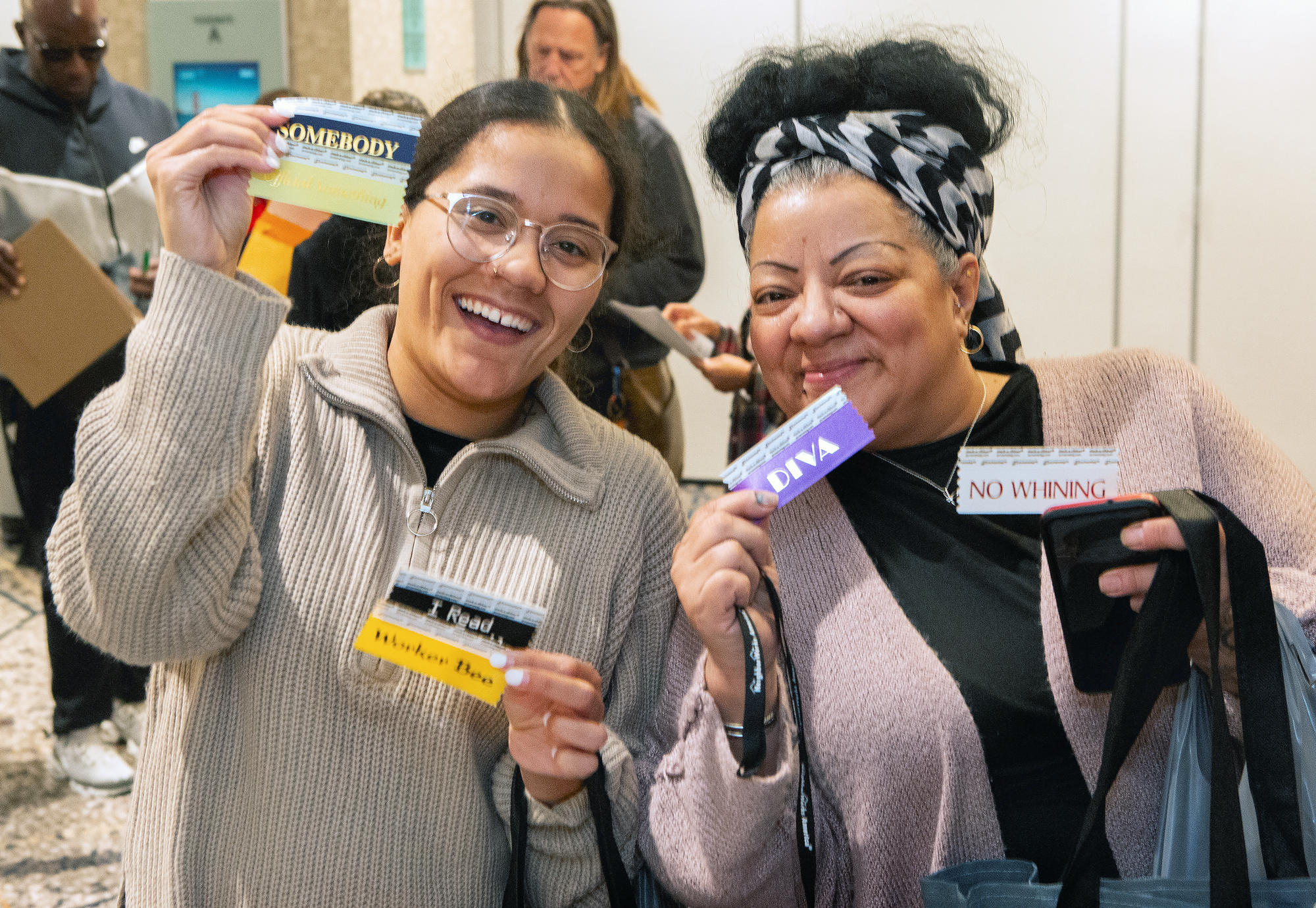 Want to personalize your event name badge? Stop by the badge decoration station.