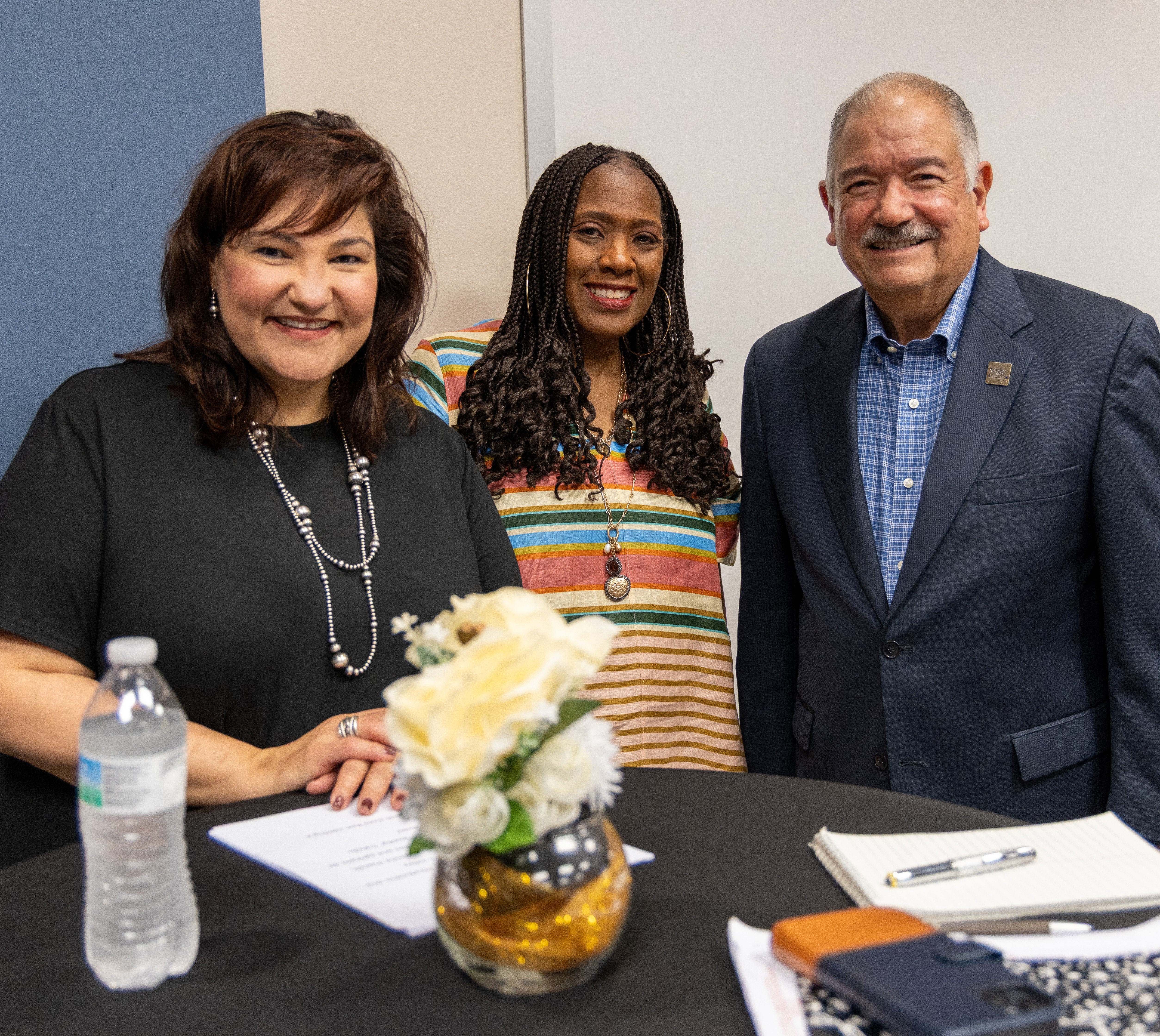 Marietta Rodriguez with Sheila Anderson and an AHSTI board member.
