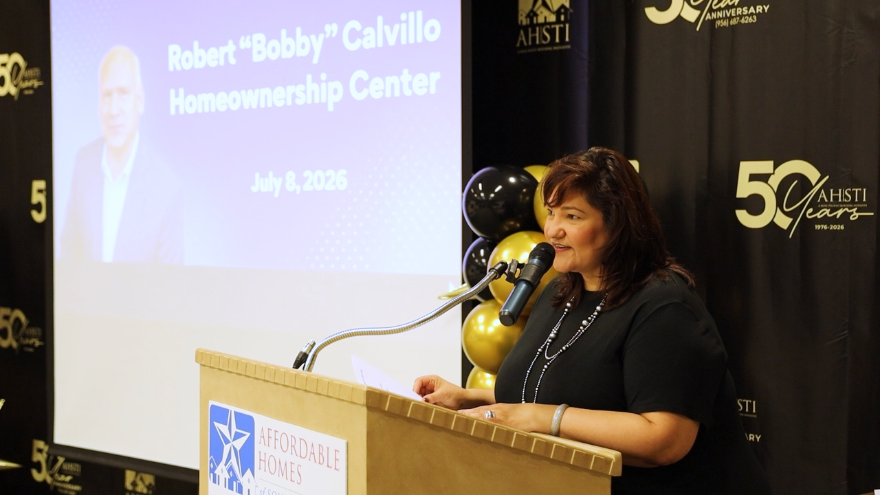 Marietta speaking at the homeownership center.