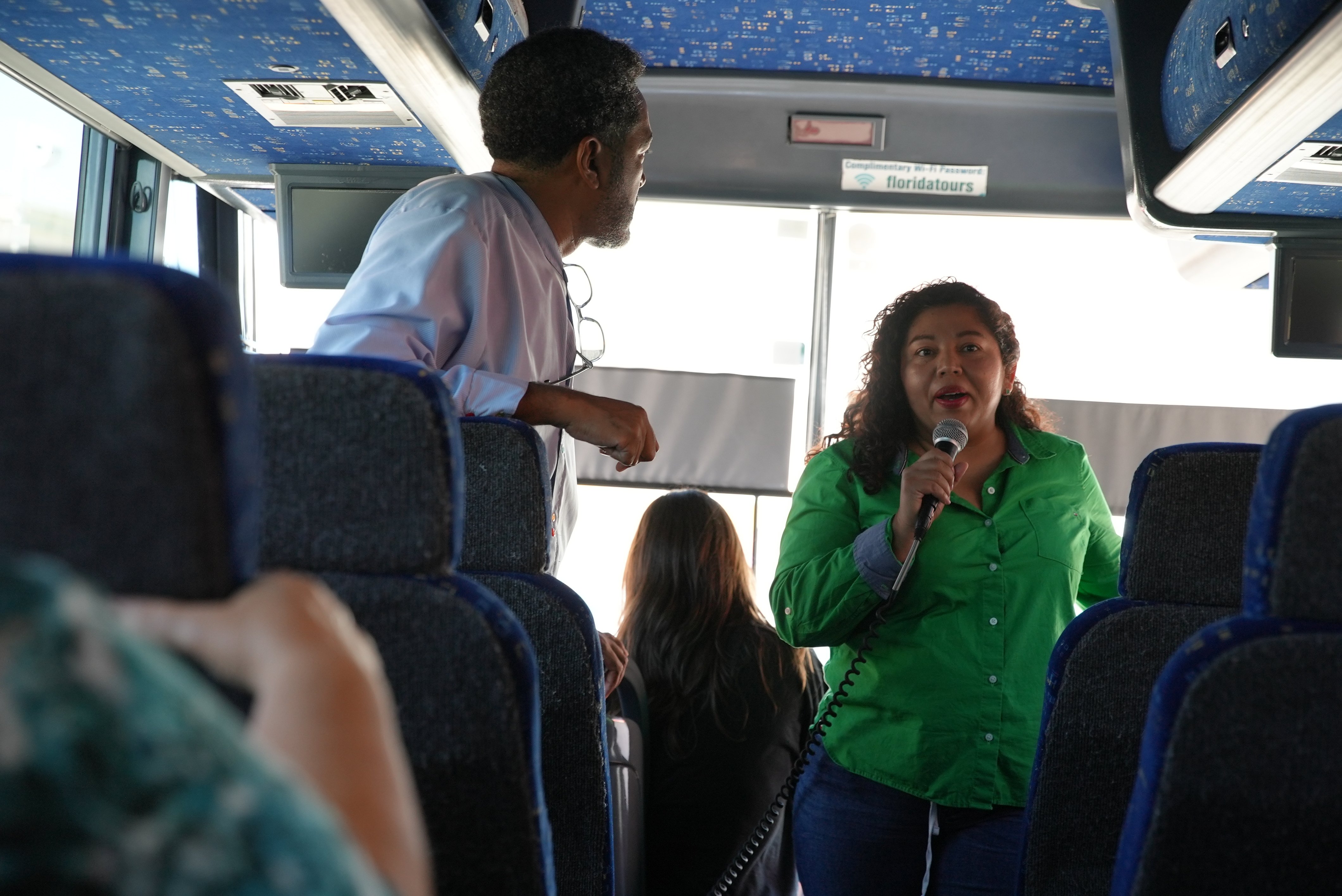 Bus tour through Florida.