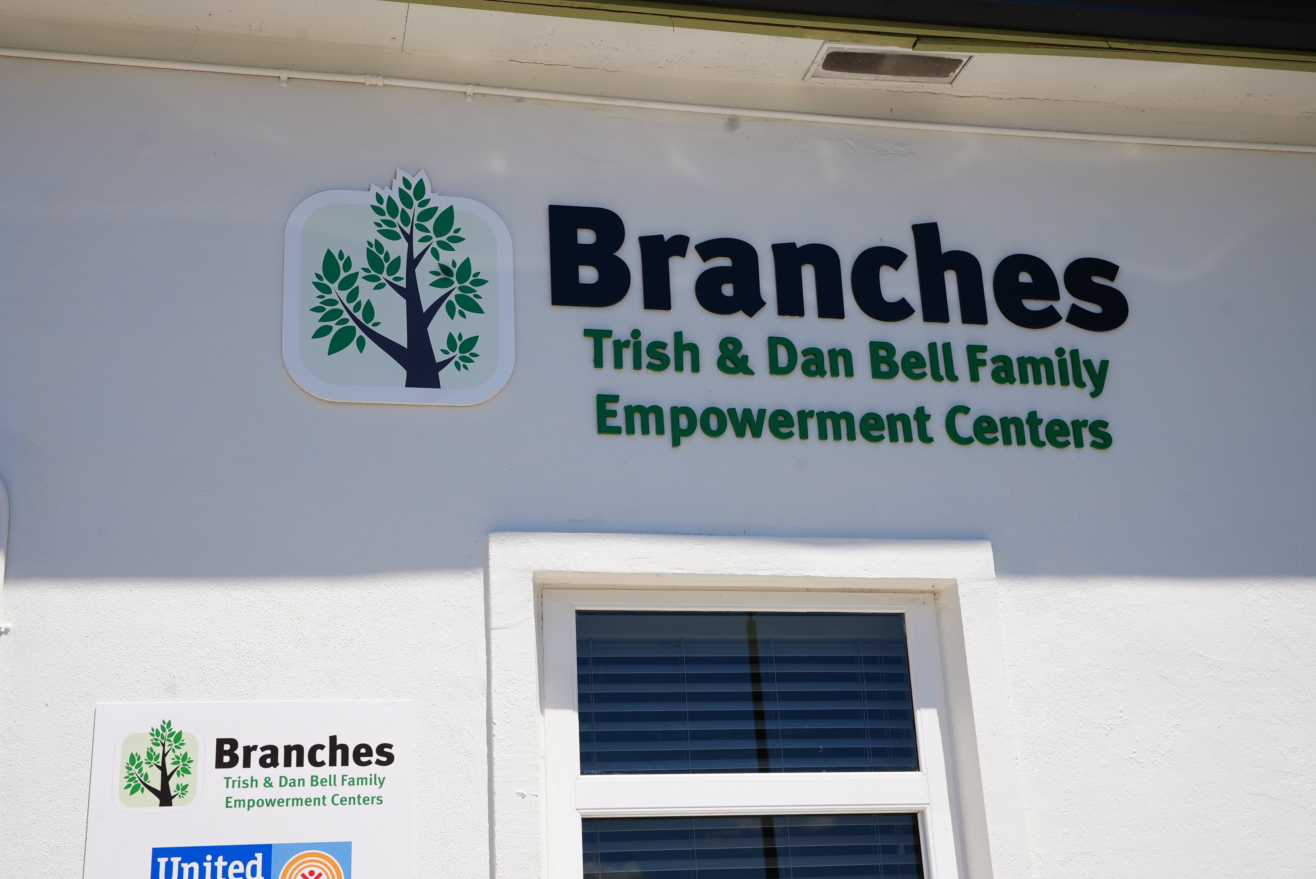 Branches, an empowerment center, taken from the outside.