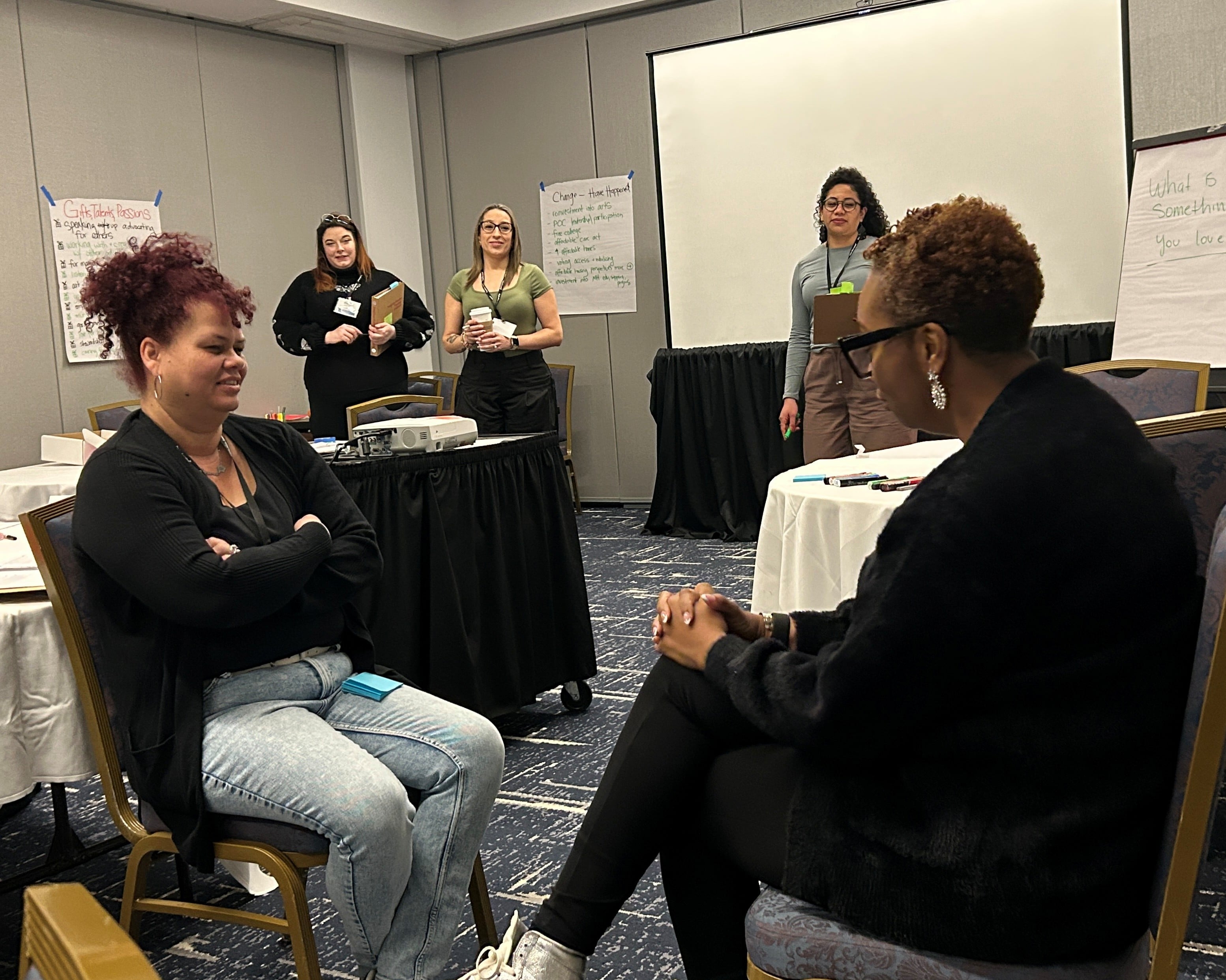 Classroom exchange on Friday at the NTI.