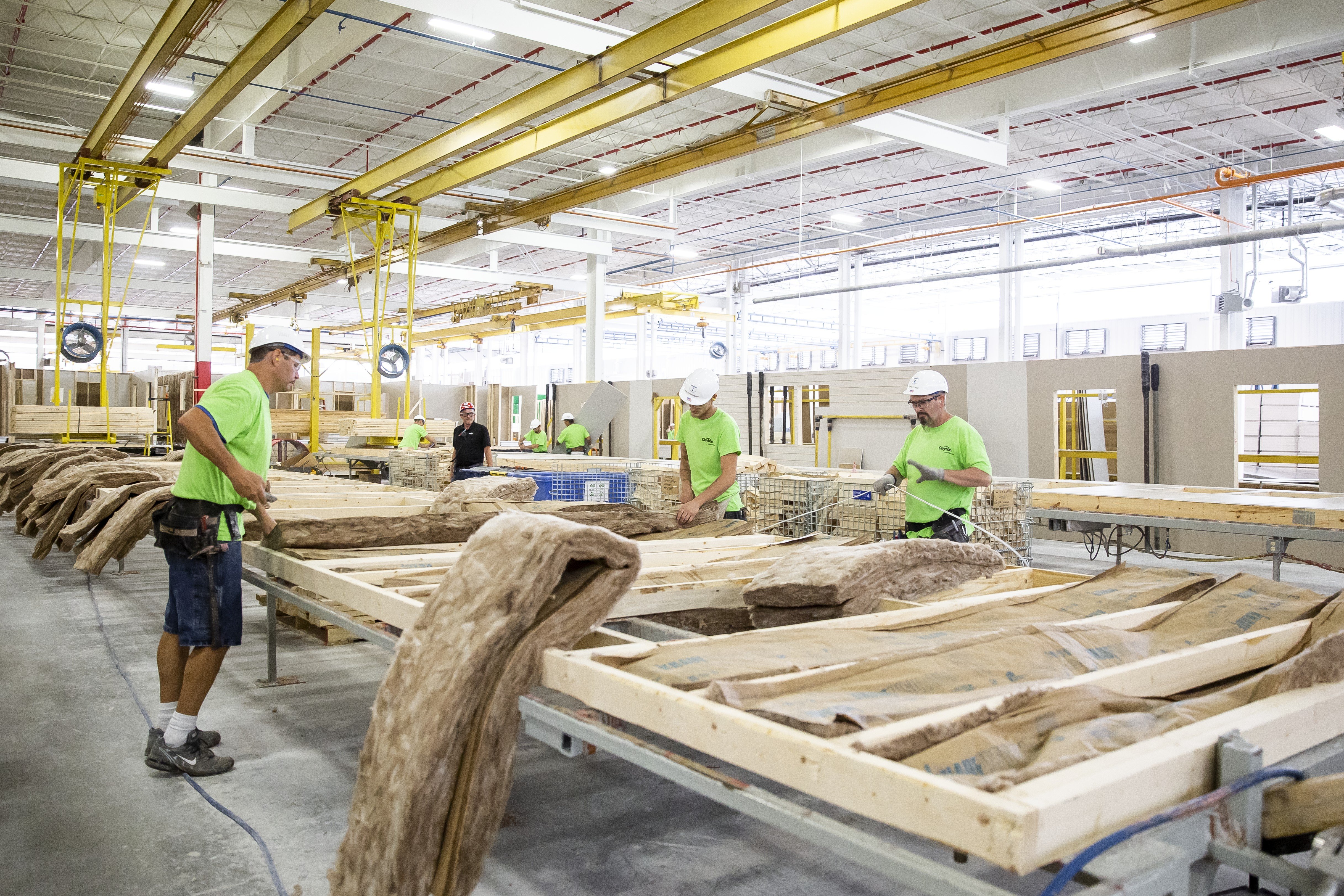 Making the homes energy efficient with insulation. Photo/Clayton