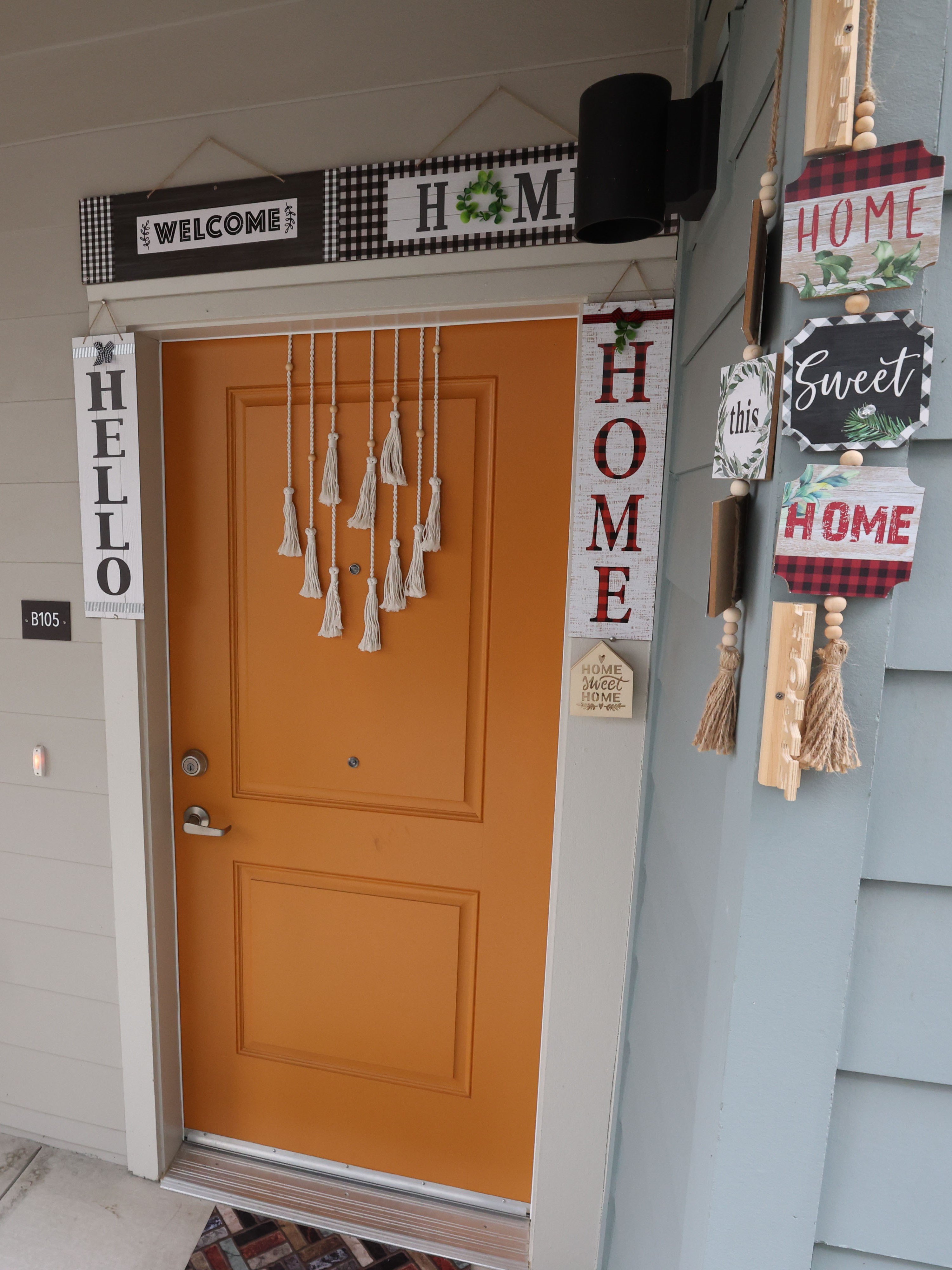 A welcoming door at Guardian Village