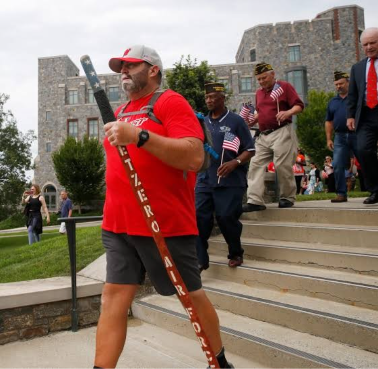Tommy's walk brought attention to Veterans and to their needs.