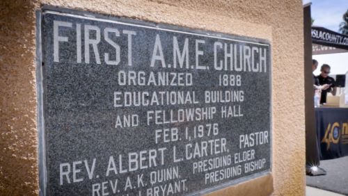 The church where a recent leadership summit was held.