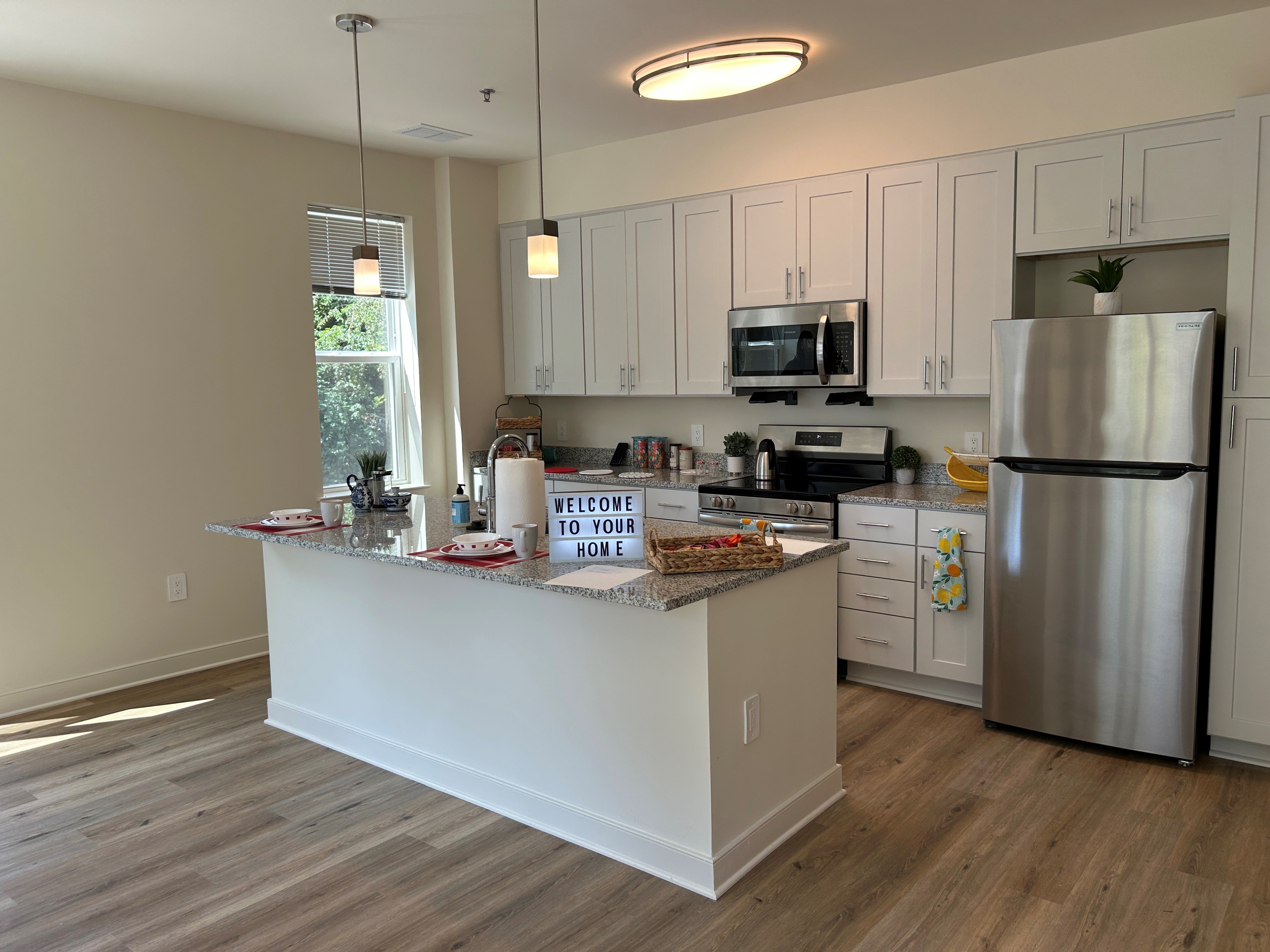The interior of one of the new apartments at the Residences at Forest Glen.