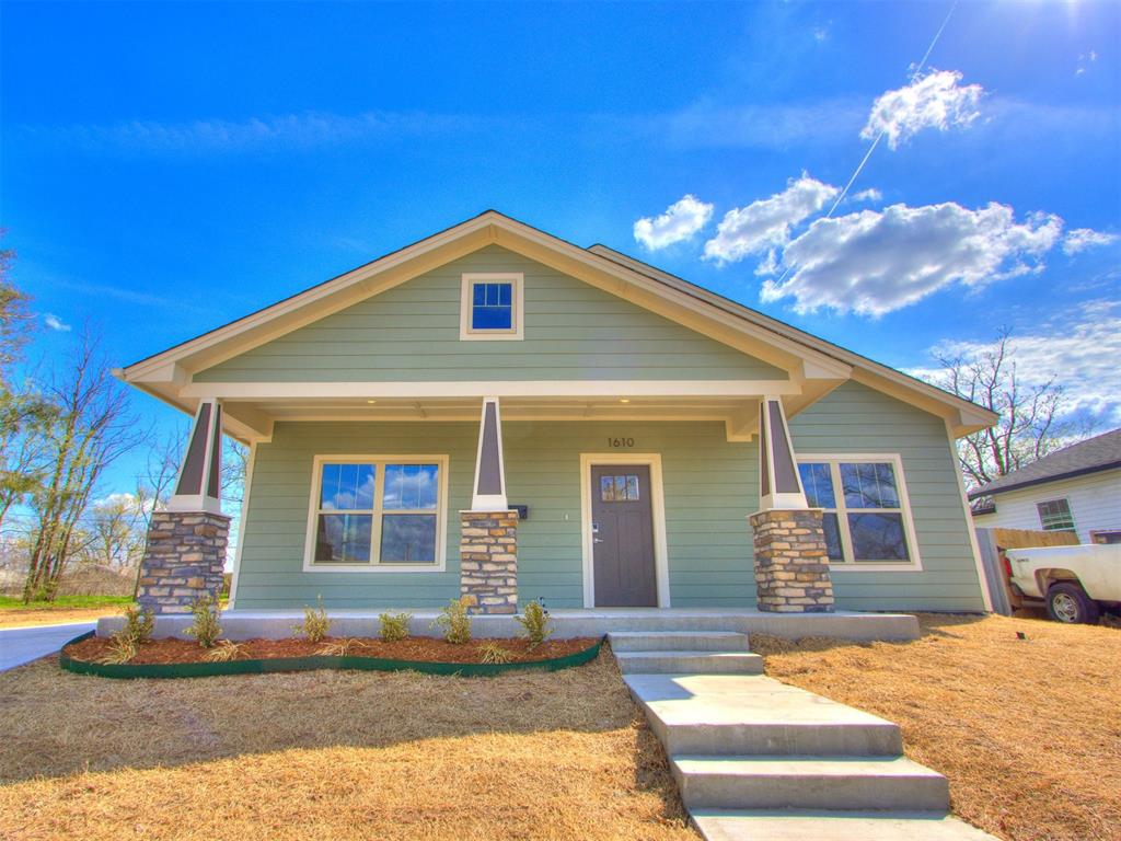 The exterior of a home in Oklahoma.