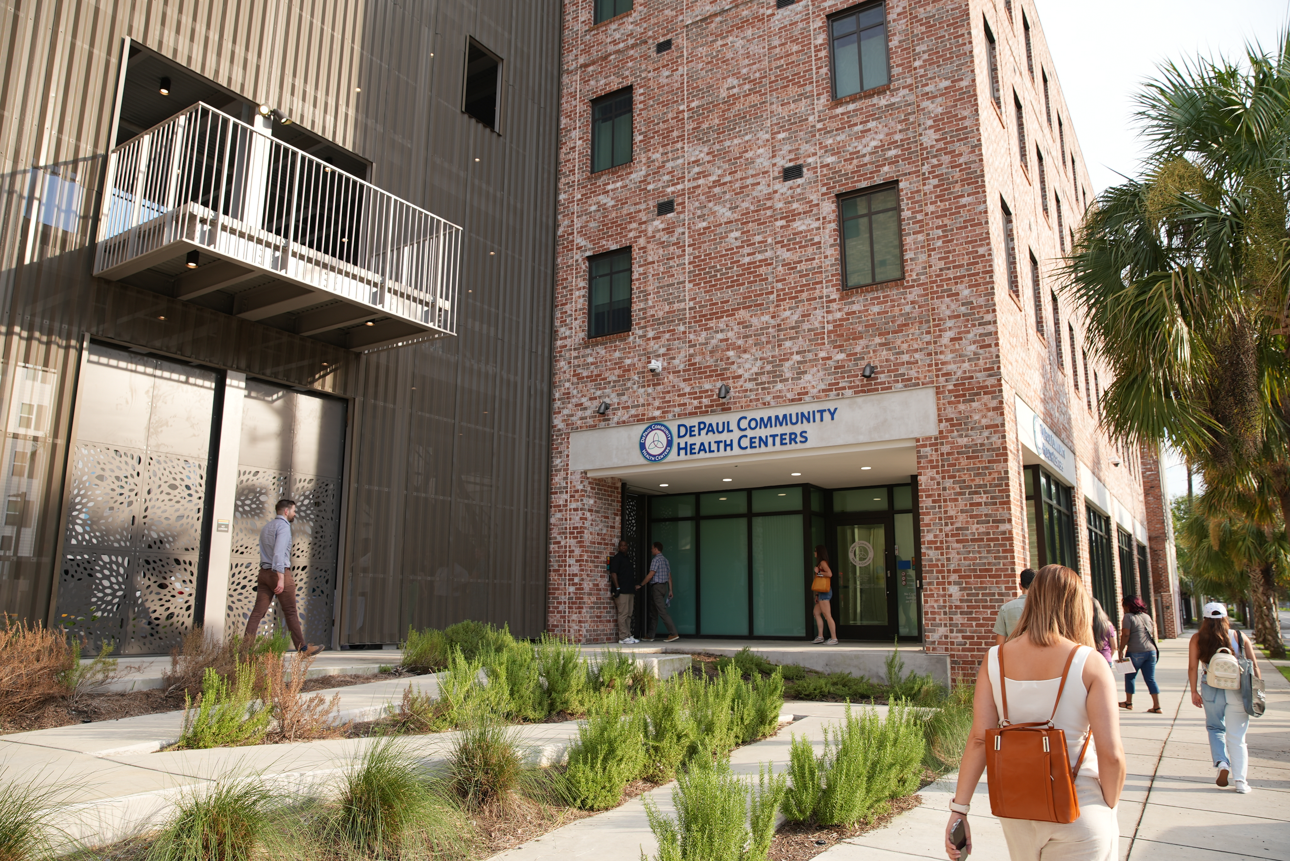 The apartment complex includes a health center.