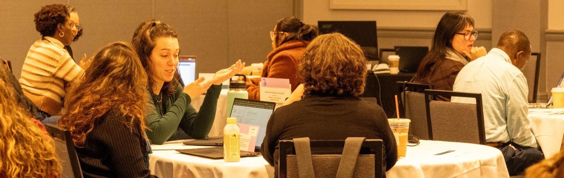 a group of participants engage during a pilot program