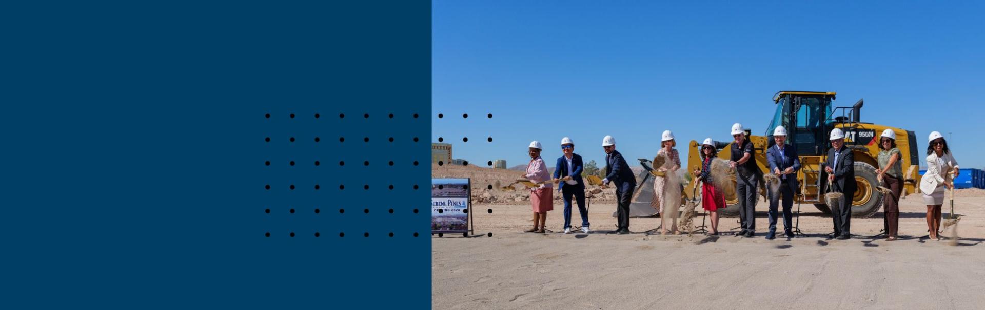 A groundbreaking for NeighborWorks Weeks in Las Vegas, Nevada