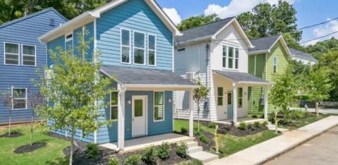 Colorful houses in Atlanta