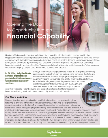 Financial Capability One Pager