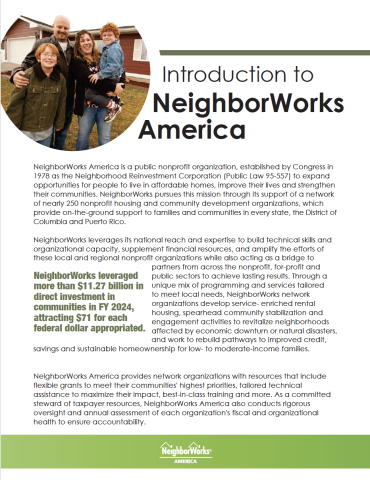 Introduction to NeighborWorks America