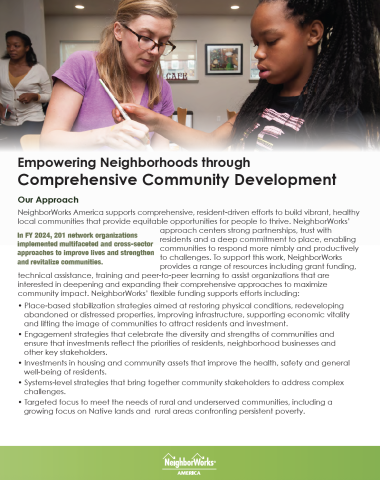Comprehensive Community Development One Pager