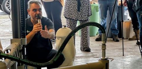 A demonstration of 3D printing in Tampa, Florida.