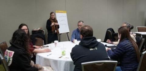A community of practice engages deeply during the summit.